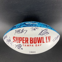 NFL - Chiefs Multi Sign Panel Ball With Super Bowl 55 Signed By Over 10 ...