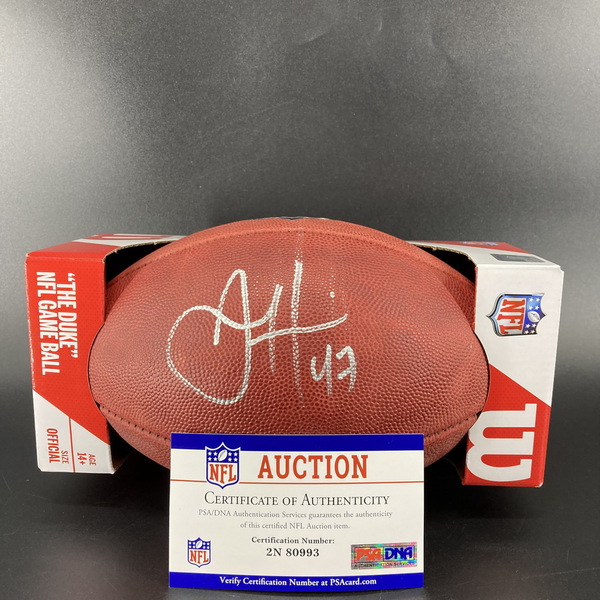 NFL - Falcons Josh Harris Signed Authentic Football