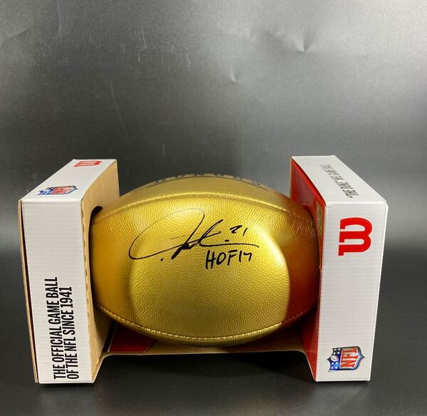 HOF - Chargers LaDainian Tomlinson Signed Gold Honors Football