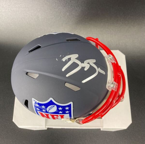 NFL - Lions Brian Branch Signed NFL Shield Mini Helmet