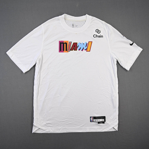 Image of Herro, Tyler - Miami Heat - Game-Issued City Edition Short-Sleeved Shooting Shirt - 2022-23 NBA Season