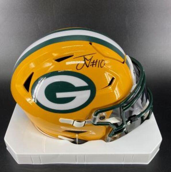 NFL - Packers Jordan Love Signed Mid-Size Helmet