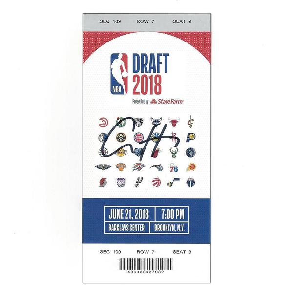 Image of Aaron Holiday - Indiana Pacers - 2018 NBA Draft - Autographed Draft Ticket