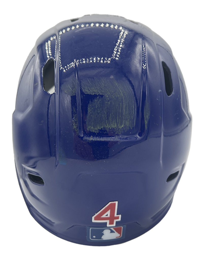 cubs motorcycle helmet Pete Crow-Armstrong Team-Issued Helmet - 2025 Season - Authenticated on  7/3/25 - Size 7 3/8