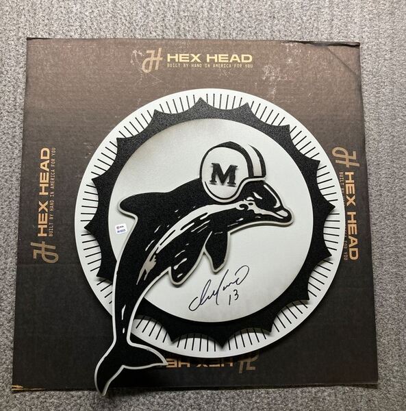 NFL - Dolphins Dan Marino Signed 3D Metal Wall Art (21x19)