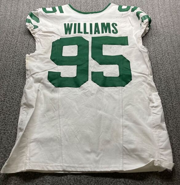Crucial Catch - Jets Quinnen Williams Game Worn Jersey (10/26/2025) Size...