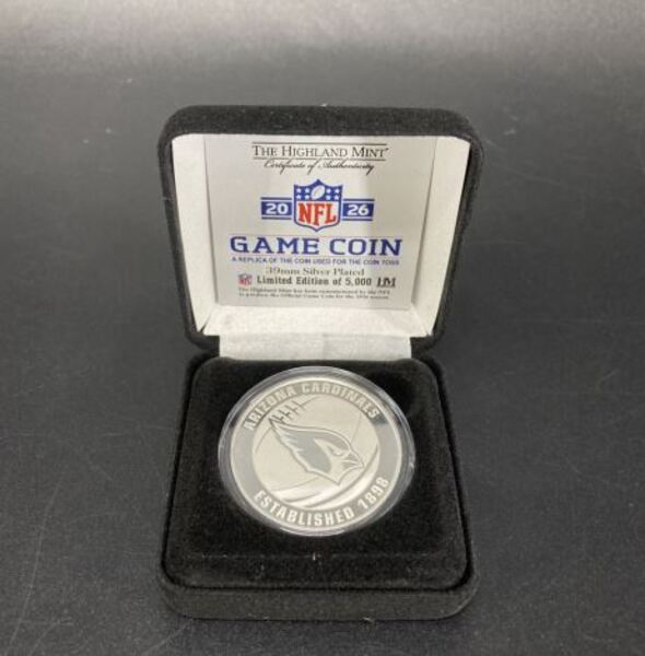 Cardinals Silver Plated Flip Coin 