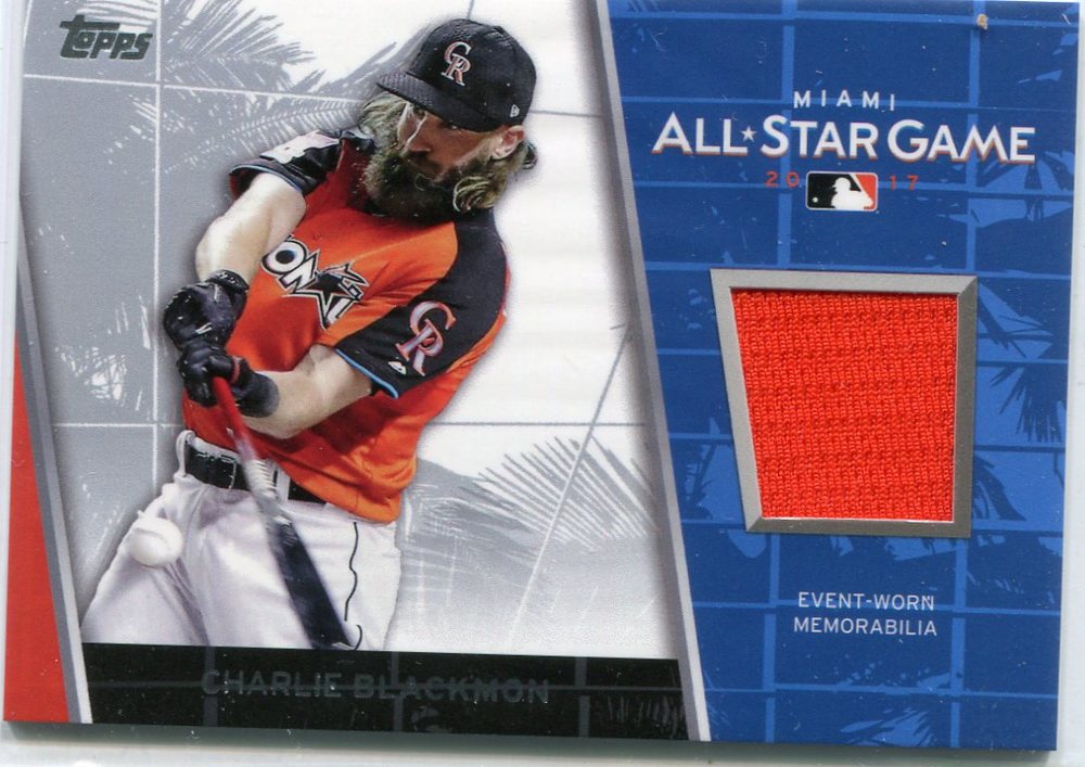 2017 Topps Update All Star Stitches Charlie Blackmon