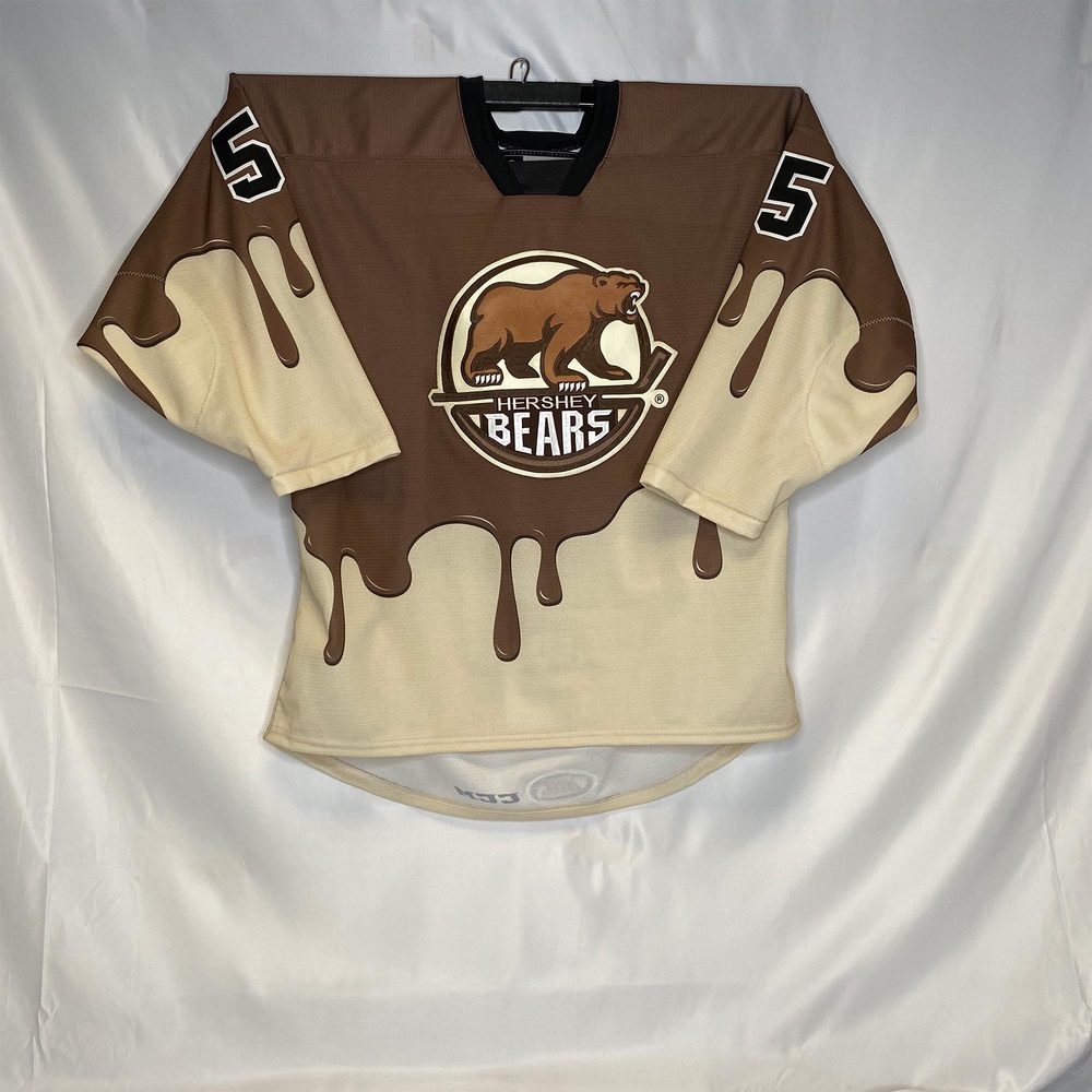 AHL Authentic 201920 Hershey Bears Chocolate Covered Jersey Worn and