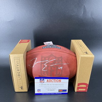 Bills - Tremaine Edmunds Signed Authentic Football with Pro Bowl Logo