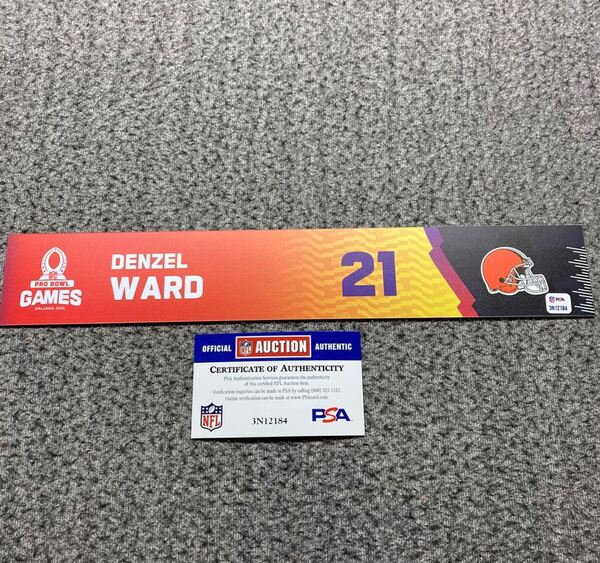 NFL - Browns Denzel Ward 2025 Pro Bowl Games Nameplate 1 of 1