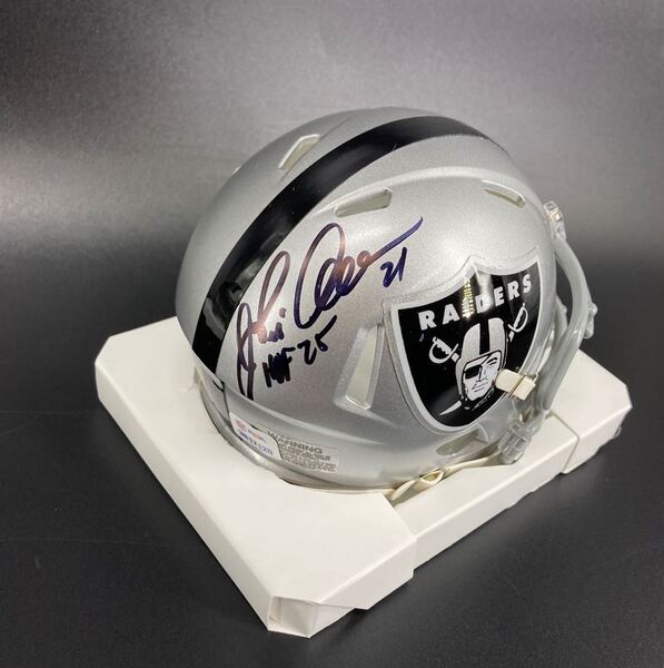 HOF - Raiders Eric Allen Signed Mini Helmet