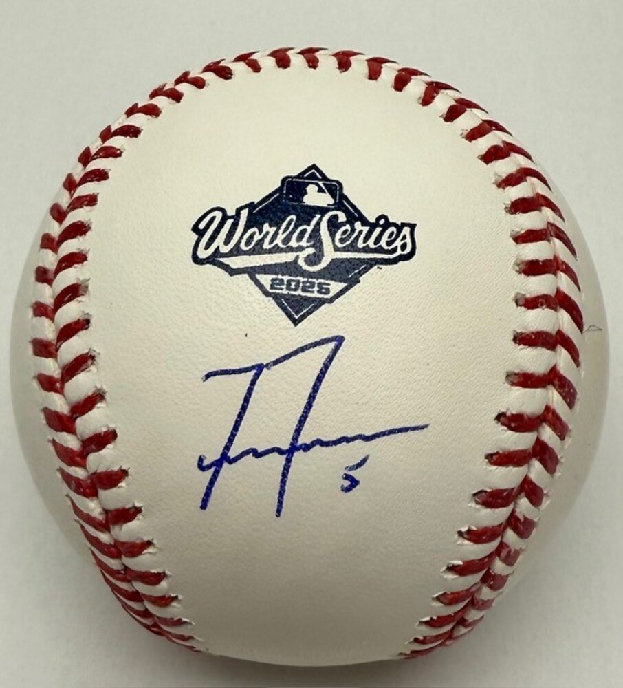 シ*チ様 ★フリーマン 2025年ワールドシリーズ球 直筆サインボール（PSA社 Freddie Freeman Autographed 2025 World Series Logo Baseball | MLB