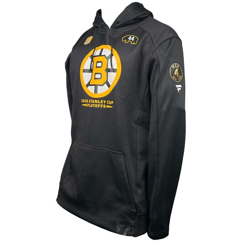 Photo of Team-Issued 2026 Playoffs Player-Worn Fanatics Bruins Hoodie - James Hagens