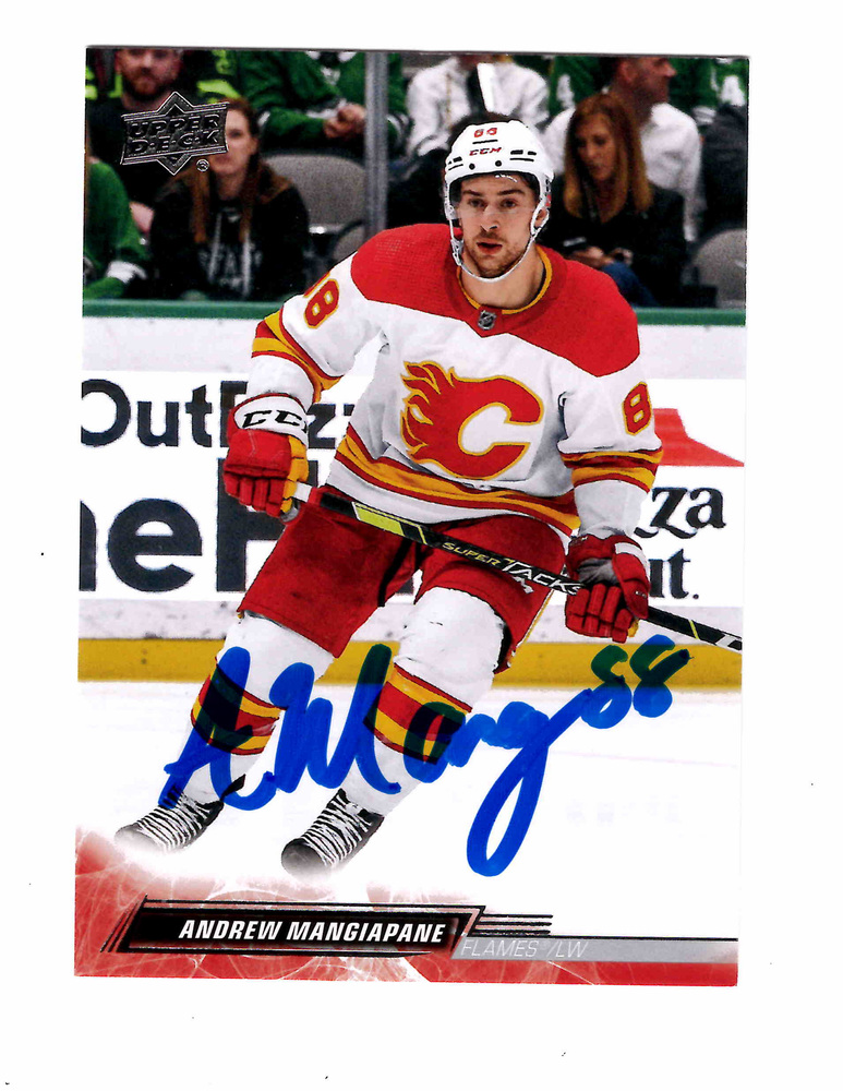 Andrew Mangiapane Autographed 2022-23 Upper Deck #29 Hockey Card