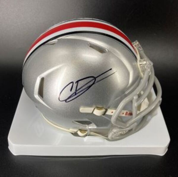 NFL - Ohio State Caleb Downs Signed Mini Helmet
