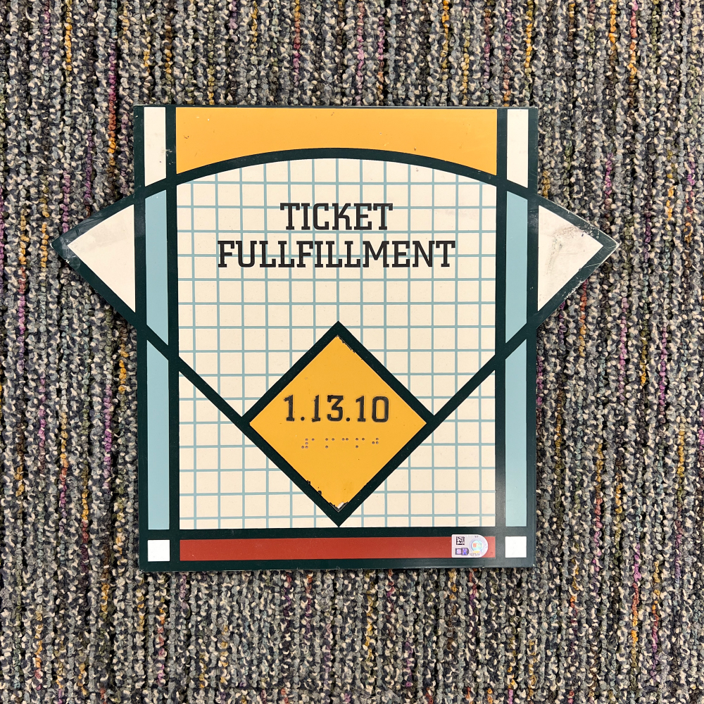 Oracle R11 Ticket Oracle Park Signage - Ticket Fulfillment - 11 in x 13.5 in | San ...