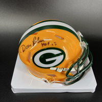 HOF - Packers Dave Robinson Signed Mini Helmet with ""HOF 13&q...