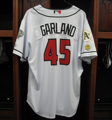 #45 Jake Garland Size XXL Lansing Lugnuts - Home White Jersey