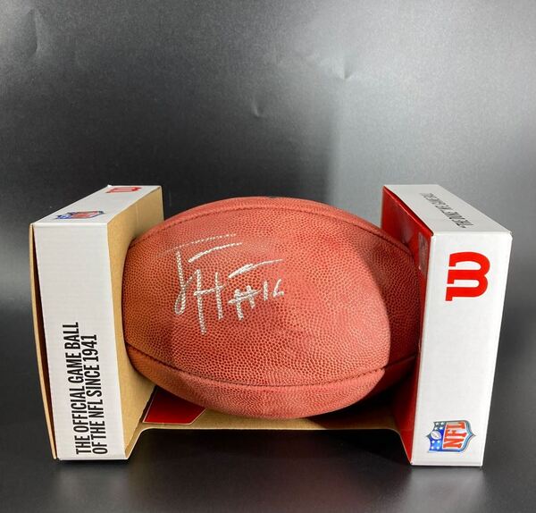 NFL - Vikings Jaren Hall Signed Authentic Football