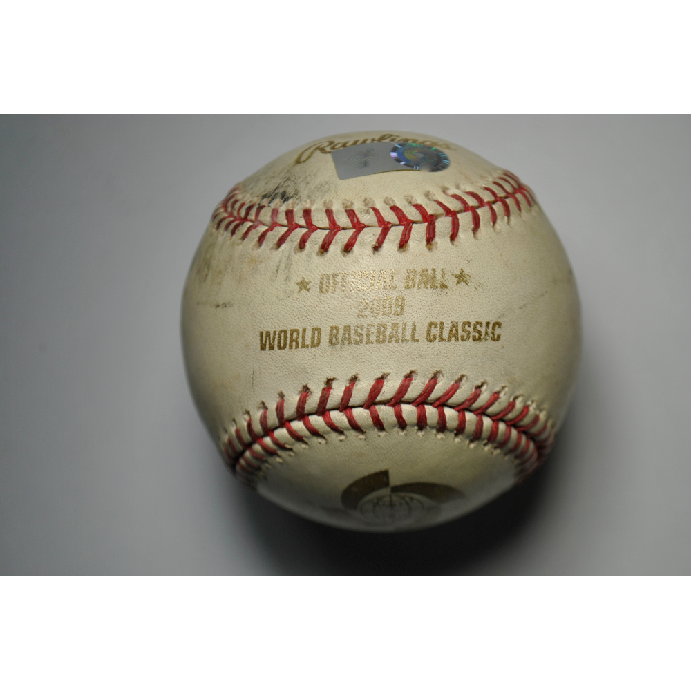 MLB HOF Auction - Game Used Baseball - 2009 World Baseball Classic