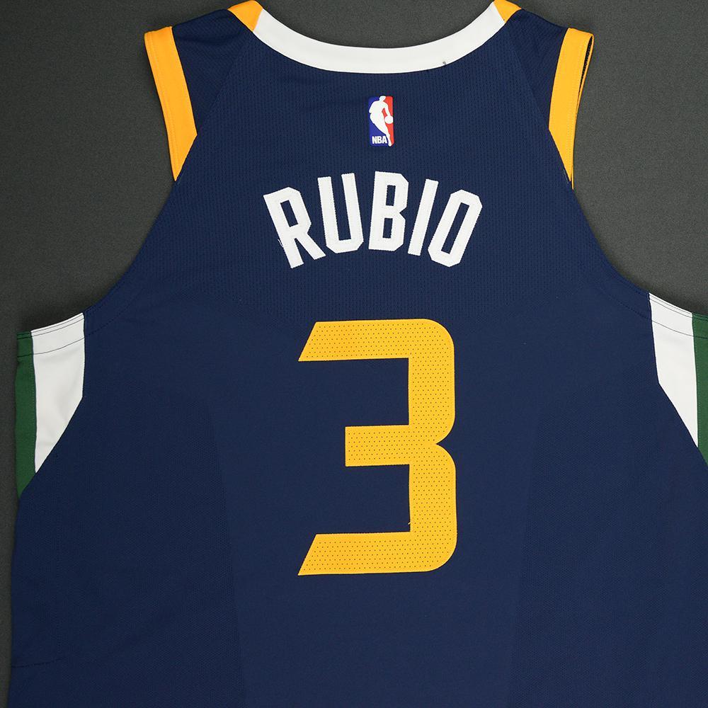 Ricky Rubio - Utah Jazz - 2018 NBA Playoffs Game-Worn ...