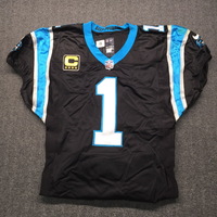 STS - Panthers Cam Newton Game Worn Jersey (11/25/2018) Size 38 W/ Capta...
