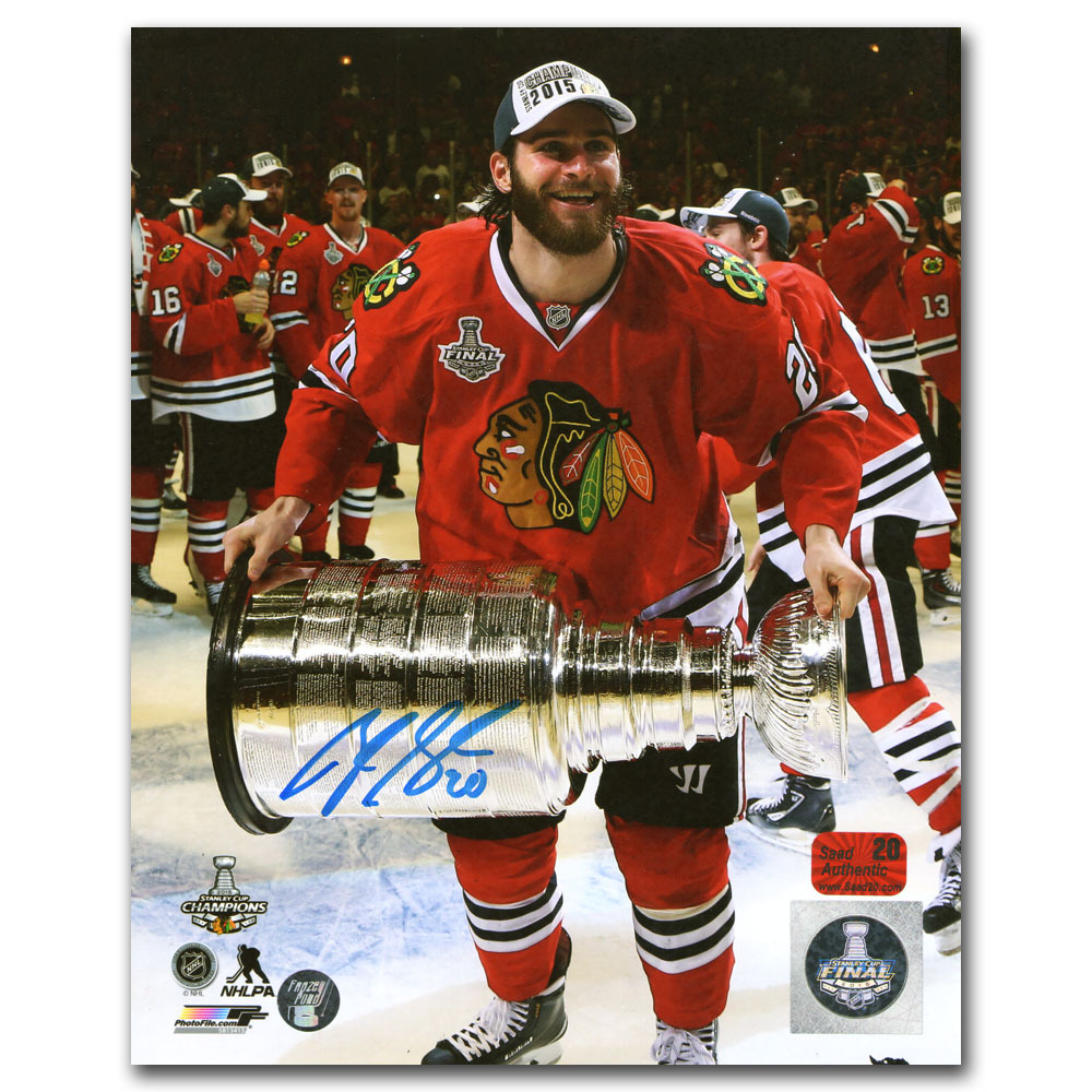 Brandon Saad Autographed Chicago Blackhawks 2015 Stanley Cup Champion