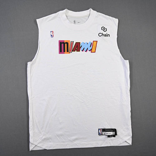 Image of Herro, Tyler - Miami Heat - Game-Issued City Edition Sleeveless Shooting Shirt - 2022-23 NBA Season