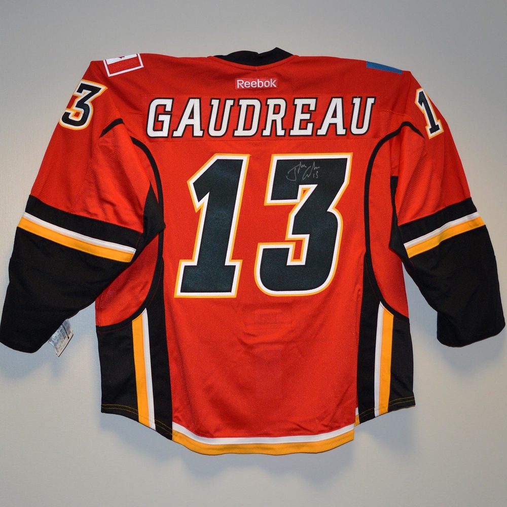 AHL Authentic Calgary Flames Authentic Red Jersey Signed by 13