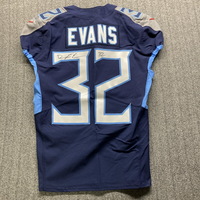 Crucial Catch - Titans Darrynton Evans Signed Game Worn Jersey (10/18/21...