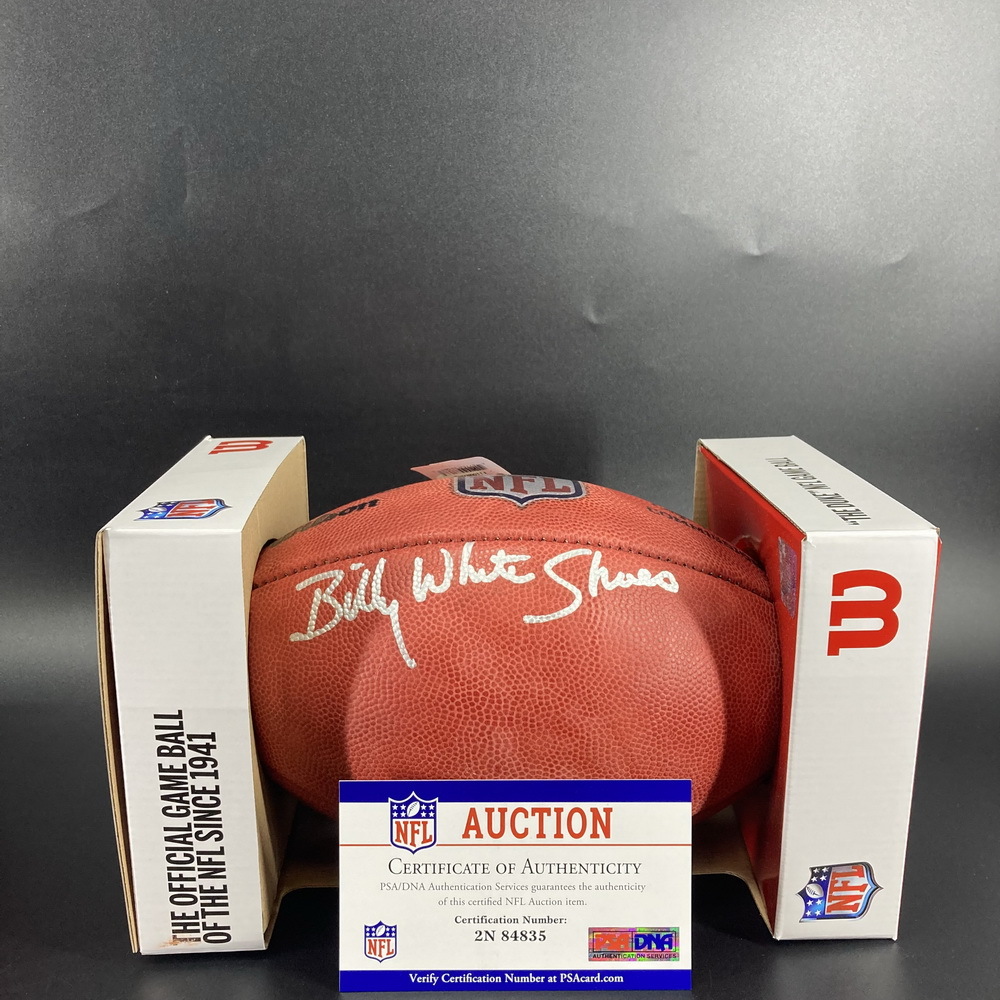 NFL Auction NFL Oilers Billy ""White Shoes"" Johnson Signed