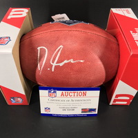 NFL - Eagles DeVonta Smith Signed Authentic Football with 2021 Draft Logo
