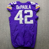 London Games - Vikings Andrew DePola Game Used Jersey (10/6/2024) Size 4...
