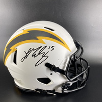 Red Cross - Chargers Ladd McConkey Signed Authentic Lunar Eclipse Speed ...