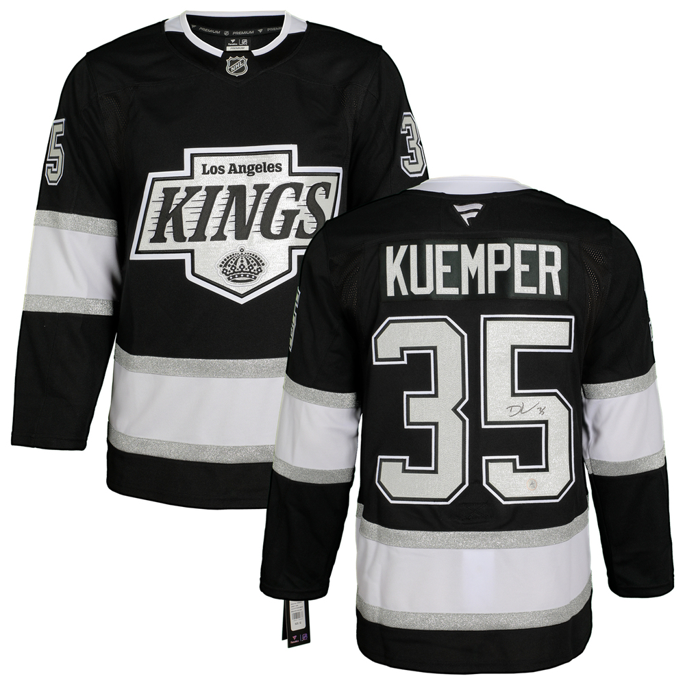 Darcy Kuemper Signed Los Angeles Kings Fanatics Premium Jersey