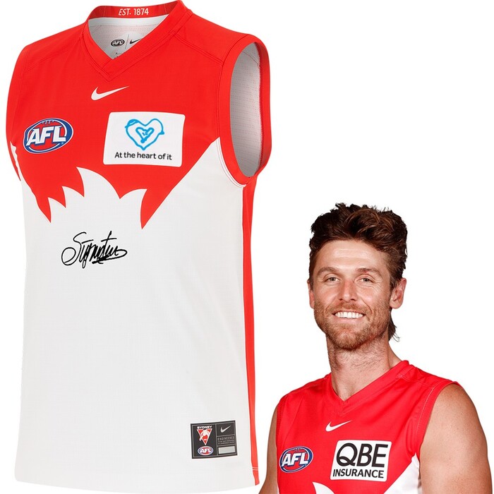Photo of Dane Rampe #24 Sydney Swans 2025 QBE Charity Guernsey