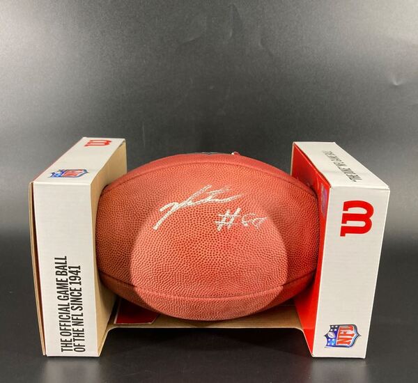 NFL -Eagles Jalen Carter Signed Authentic Football