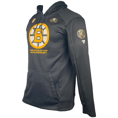 Photo of Team-Issued 2026 Playoffs Player-Worn Fanatics Bruins Hoodie - Marat Khusnutdinov