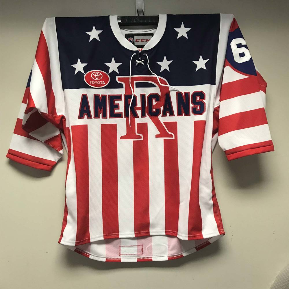 AHL Authentic Rochester Americans Throwback Jersey Issued to and
