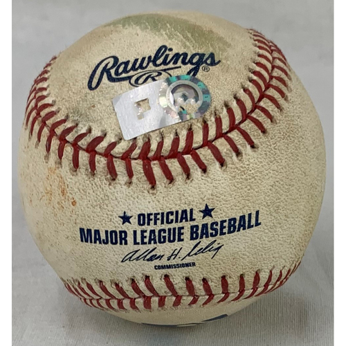 2010 Game-Used Baseball - Pitcher: Brett Myers, Batter: Albert Pujols - Triple - Top 4 - 7/10/10