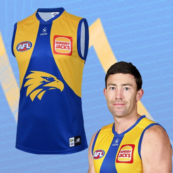 Jeremy McGovern #20 West Coast Eagles 2025 Home Player Guernsey