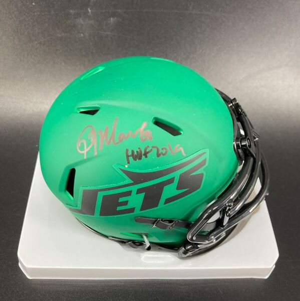 HOF - Jets Kevin Mawae Signed Mini Helmet