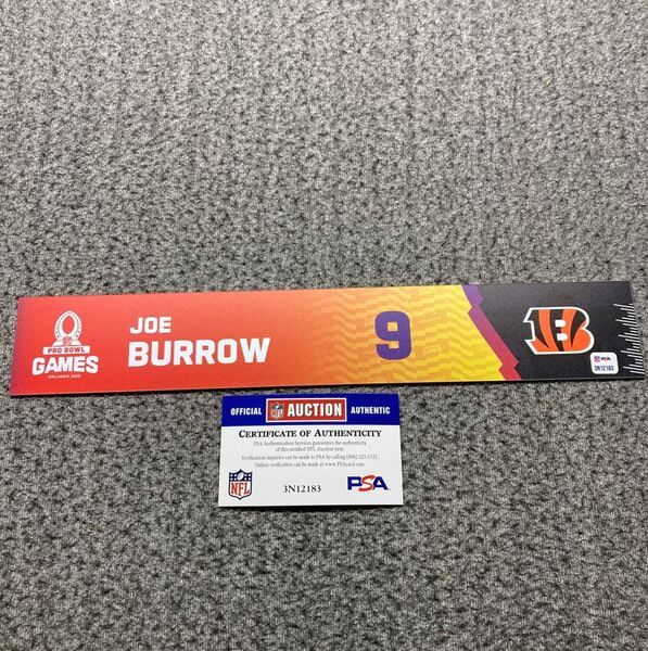 NFL - Bengals Joe Burrow 2025 Pro Bowl Games Nameplate 1 of 1