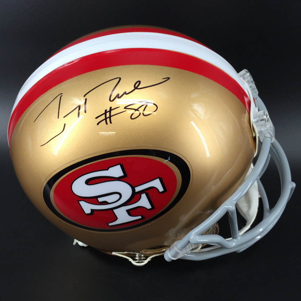 jerry rice signed helmet