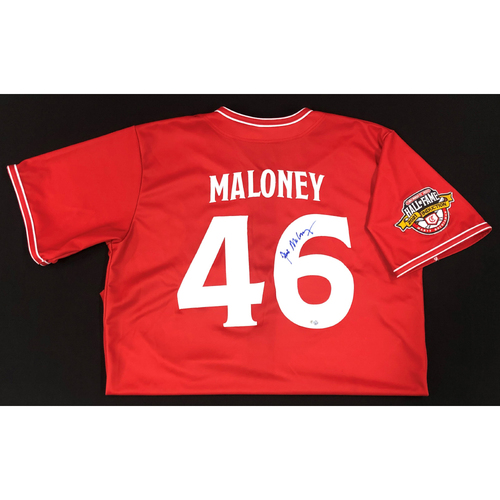 Jim Maloney - AUTOGRAPHED Game Used Jersey: Reds Hall of Fame Legends Game - Coaching Staff