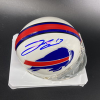 Bills - Josh Allen Signed Mini Helmet