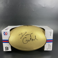 NFL - Browns Dillon Gabriel Signed Gold Composite Football