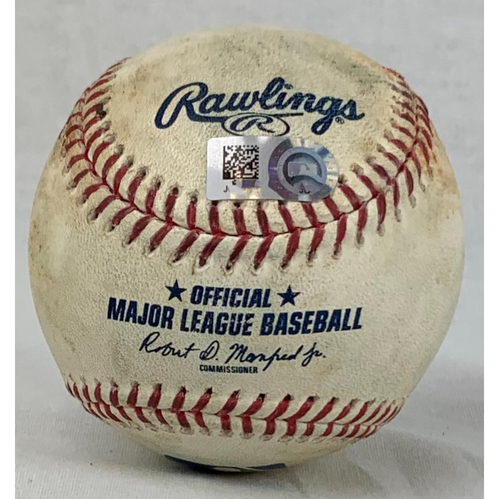 2019 Game Used Baseball Pitcher Justin Verlander Batter JD 