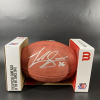 NFL - Cowboys Luke Schoonmaker signed authentic football